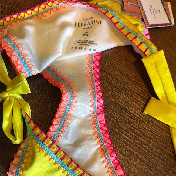 PQ Swim Yellow and Pink Bikini Bottom - Picture 3 of 3